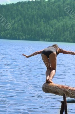 before jumping
