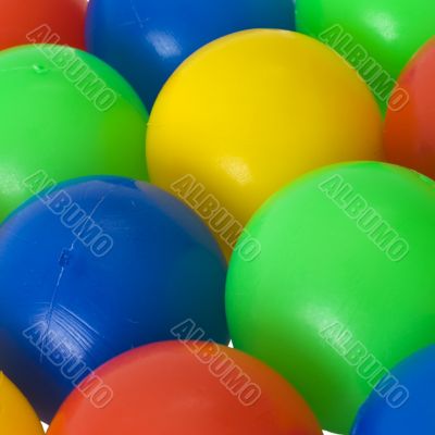 Color balls. bright colors background