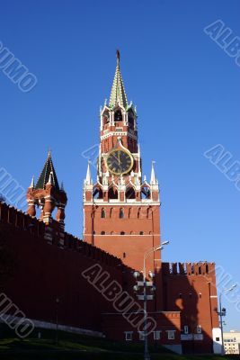 Clock tower in Kremlin