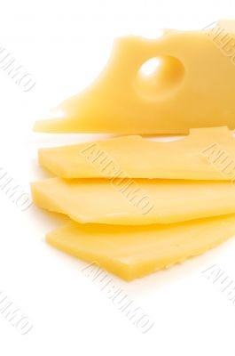 fresh and tasty slice of cheese