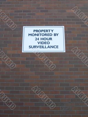 property monitored sign