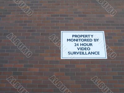property monitored sign