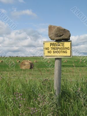 private property sign