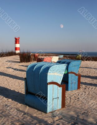 beach chairs of Helgoland