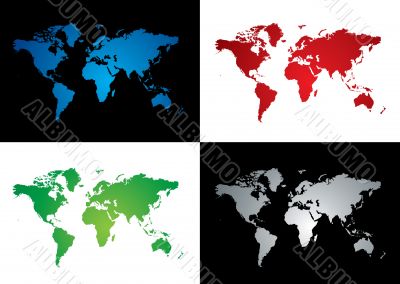 world map variation