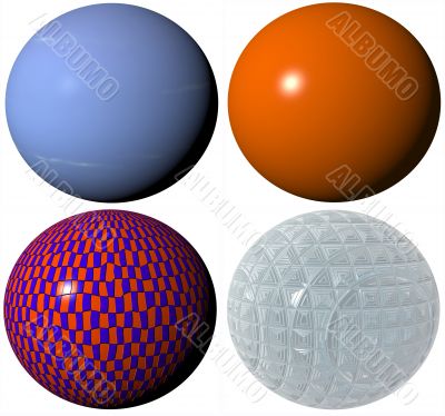 colored abstract pattern globe spheres high quality rendered from 3d