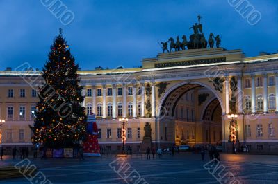 New year in Petersburg