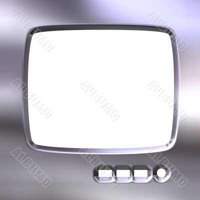 Silver TV Frame