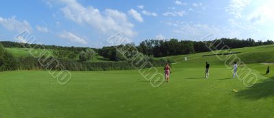 Panorama of golf course