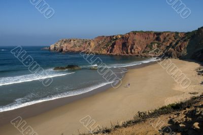 Beach on the Eastern Athlantic coast of Portugal