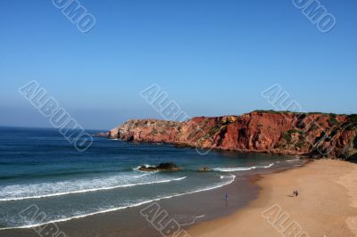 Beach on the Eastern Athlantic coast of Portugal