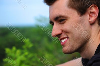 Portrait of the beautiful young man