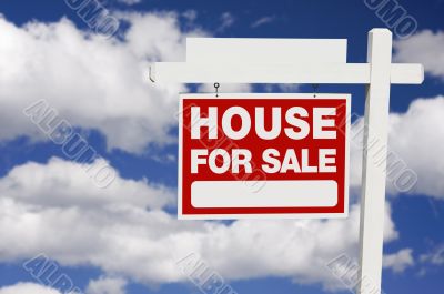 Home For Sale sign on Clouds