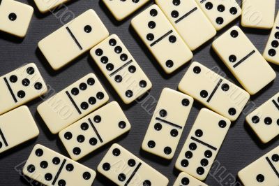 Close up of dominoes. Close up of dominoes.