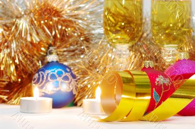 Two glasses of champagne