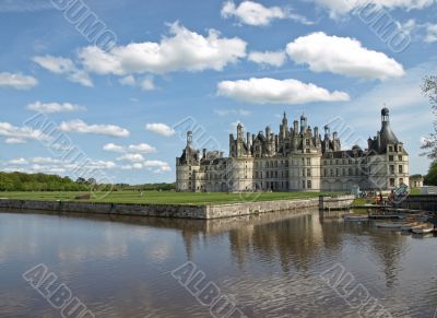 Majestic king castle Chambord in France