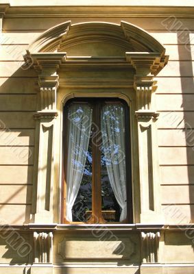 Classic italian window decoration