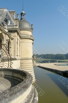 Water dike in Chateau de Chantilly