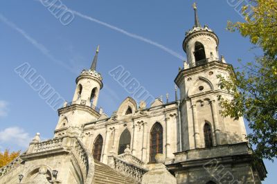 Orthodox church in baroque style in Russia