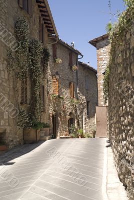 Corciano - Typical street of the medieval village