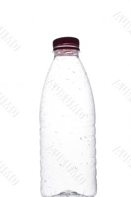 plastic bottle on white