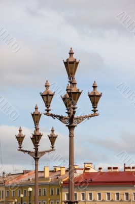 Roofs and lanterns of Saint-Petersburg