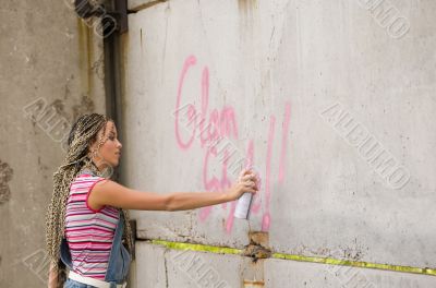 girl painting