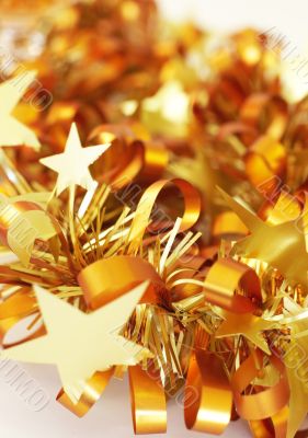 Colorful Christmas tinsel
