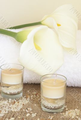 Relaxing spa scene