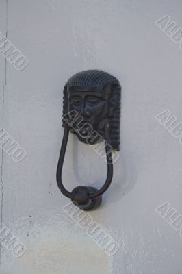 sphinx head old door knocker