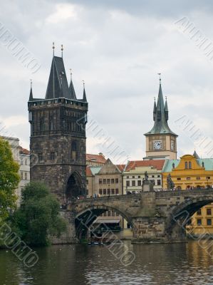 Prague view from the boat