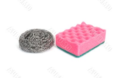 Images of kitchen sponges.