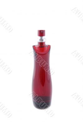 Red perfume bottle