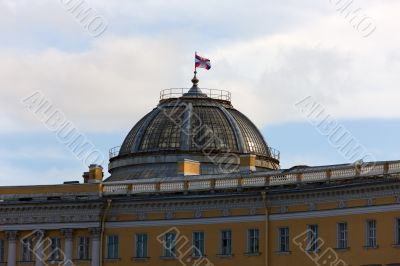 Flag over the dome