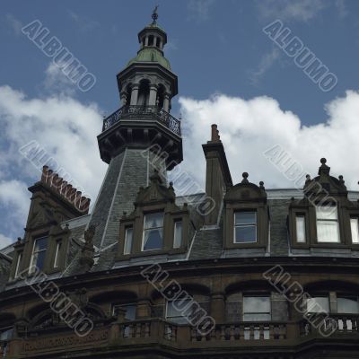 old dark gothic building old dark gothic building