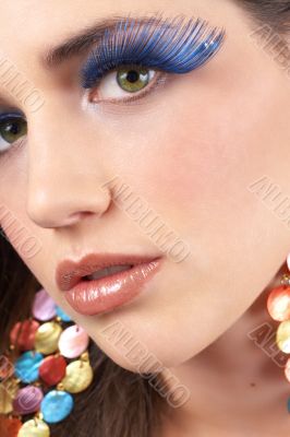 Portrait of beautiful brunette woman