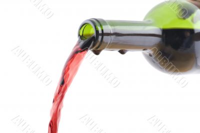 Open wine bottle close up Open wine bottle close up