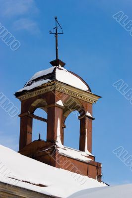 Turret, weather vane, sky
