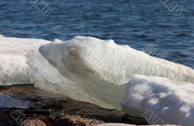 The Ice on the river