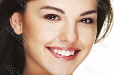 Portrait of beautiful happy young woman