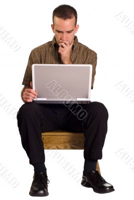 Man Using Computer Man Using Computer