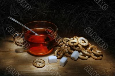 cap,tea,sugar,still-life, creackers