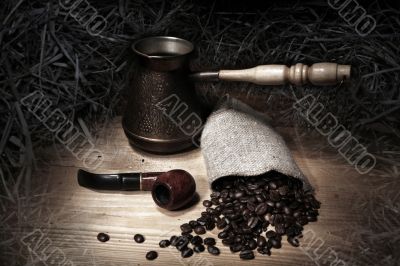 coffee,pipe,still-life,to bacco