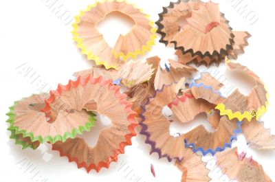 Colored Shavings from pencils