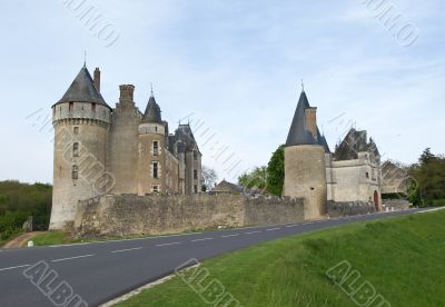 Castle in fields