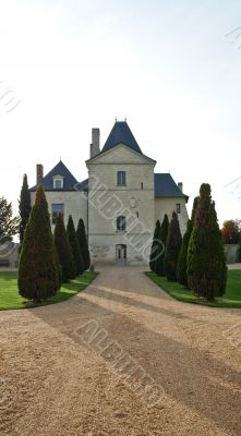 The road to the main house of manor