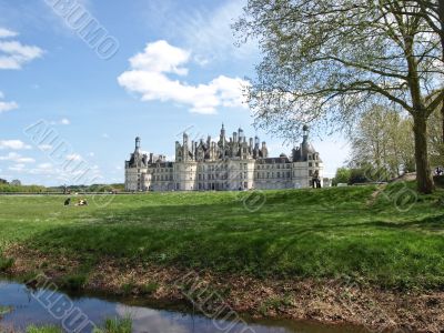 Royal castle Chambord in France Royal castle Chambord in France