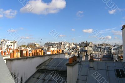 Paris roofs