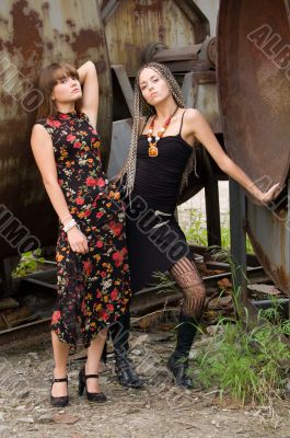 two fashion girls