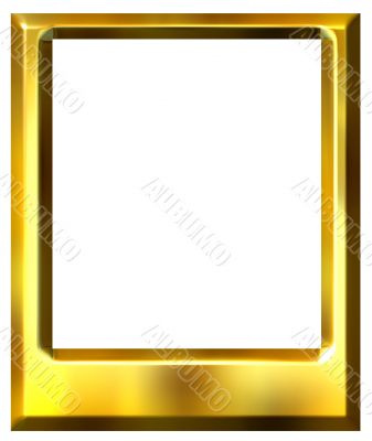 3D Golden Photo Frame